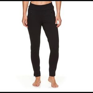 Large Women's Gaiam Metro Zippered Pocket Ponte Pants